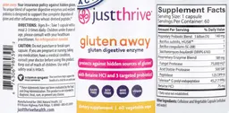 Label for Gluten Away