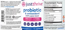 Label for Probiotic & Antioxidant