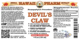 Label for Devil's Claw