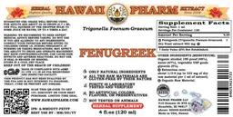 Label for Fenugreek