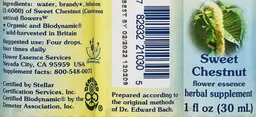 Label for Sweet Chestnut Flower Essence