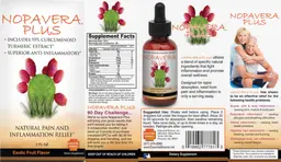 Label for Nopavera Plus Exotic Fruit Flavor