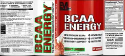 Label for BCAA Energy Cherry Limeade