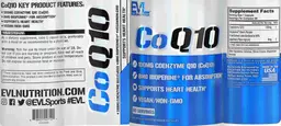 Label for CoQ10 100 mg