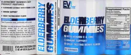 Label for Elderberry Gummies