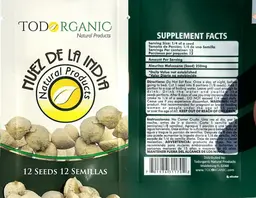 Label for Nuez de la India