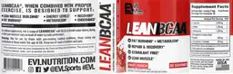 Label for LeanBCAA Fruit Punch