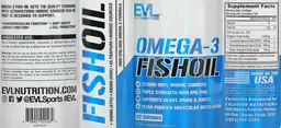 Label for Omega-3 Fish Oil 1250 mg