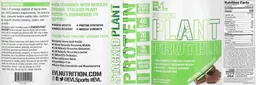 Label for Stacked Plant Protein Natural Chocolate