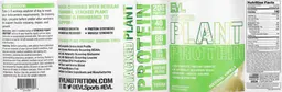 Label for Stacked Plant Protein Natural Vanilla