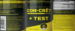 Label for Con-Cret + Test