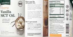 Label for Creamy Vanilla MCT Oil