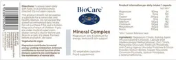 Label for Mineral Complex