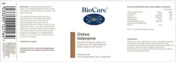 Label for Osteo Intensive