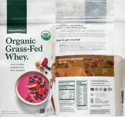 Label for Organic Grass-Fed Whey Unflavored
