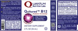 Label for Qultured B12