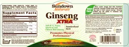 Label for Ginseng Xtra