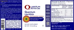 Label for Quantum Lecithin