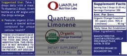Label for Quantum Limonene