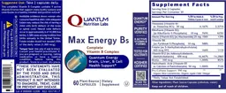 Label for Max Energy Bs