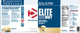 Label for Elite 100% Whey Gourmet Vanilla