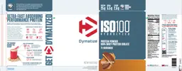 Label for ISO100 Hydrolyzed Chocolate Peanut Butter