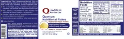 Label for Quantum Nutritional Flakes