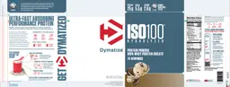 Label for ISO100 Hydrolyzed Cookies & Cream