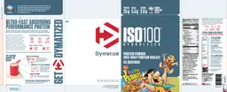 Label for ISO100 Hydrolyzed Fruity Pebbles Flavor