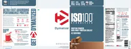 Label for ISO100 Hydrolyzed Gourmet Chocolate