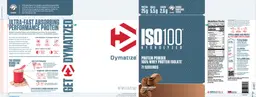 Label for ISO100 Hydrolyzed Gourmet Chocolate