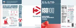 Label for ISO100 Hydrolyzed Strawberry