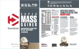 Label for Super Mass Gainer Cookies & Cream