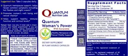 Label for Quantum Woman's Power