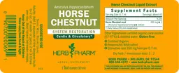 Label for Horse Chestnut