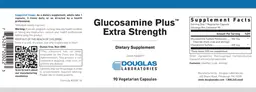 Label for Glucosamine Plus Extra Strength