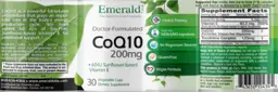 Label for CoQ10 200 mg