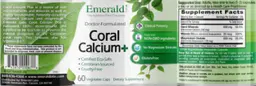 Label for Coral Calcium+