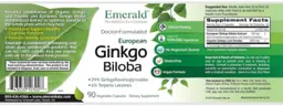Label for European Ginkgo Biloba