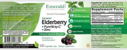 Label for Europen Elderberry + PureWay-C + Zinc