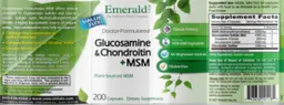 Label for Glucosamine & Chondroitin + MSM