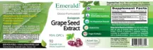Label for Grape Seed Extract