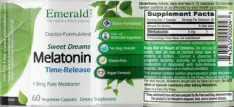 Label for Melatonin 3 mg Time-Release