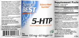 Label for 5-HTP 100 mg