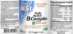 Label for Fully Active B Complex with Quatrefolic