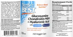 Label for Glucosamine Chondroitin MSM + Hyaluronic Acid