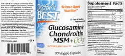 Label for Glucosamine Chondroitin MSM + UCII