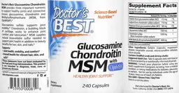 Label for Glucosamine Chondroitin MSM with OptiMSM