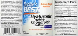 Label for Hyaluronic Acid + Chondroitin Sufate
