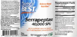 Label for Serrapeptase 40,000 SPU